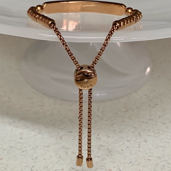 MICHAEL KORS CRYSTAL PLAQUE W/SLIDER BRACELET NWOT - Picture 4 of 8